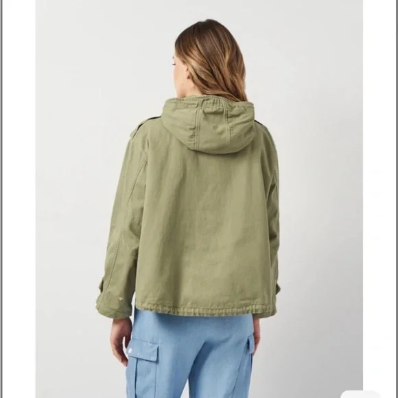 Zara Sage Green Women's Utility Jacket - Picture 3 of 7